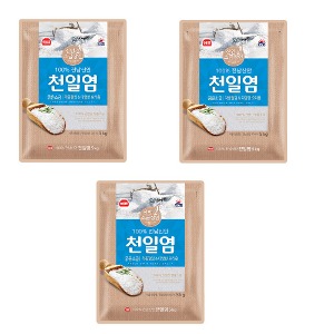 사조 천일염 5kgx3 총15kg 굵은소금 절임 다양한 요리 조미료 간맞춤 한국