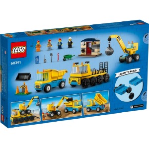 레고 시티 60391 건설 트럭과 크레인 블럭 놀이 교구 교육 조립 장난감 학교 취미 수집 인테리어 장식