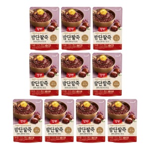 동원 양반 밤단팥죽 420g x 10개 간단한 식사 맛있는 죽 간식 혼밥 야식 간편조리